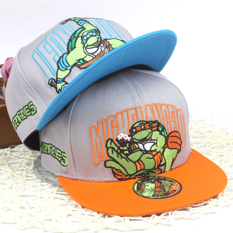 Детская бейсбольная кепка для подростков, Черепашки-ниндзя, кепка, Детская вышивка, шапки хип-хоп, продукт, Кепка для уличных танцев