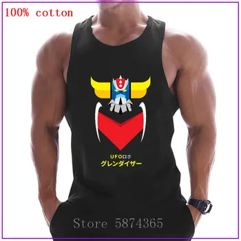 

UFO Robot Grendizer robot manga retro horns Tank Tops Men Sleeveless Tanktops Bodybuilding Clothing Undershirt Stringer Ves
