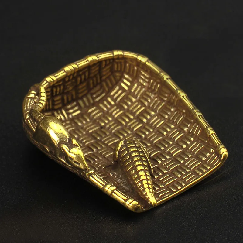 rat corn keychain pendants brass (7)