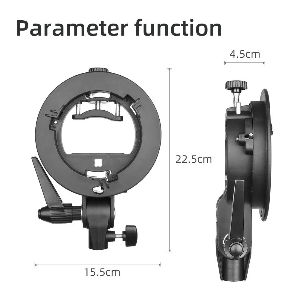 Godox S-type Bracket Bowens Mount Holder for Speedlite Flash Snoot Softbox Honeycomb bowens mount softbox photography softbox portable softbox