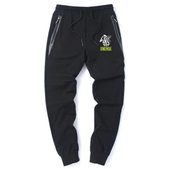 

2020 Cartoon One Piece Mens Pants Autumn Spring Leg Pants Streetwear Harajuku Sweatpants Retro Casual Male Sports Pants Homme
