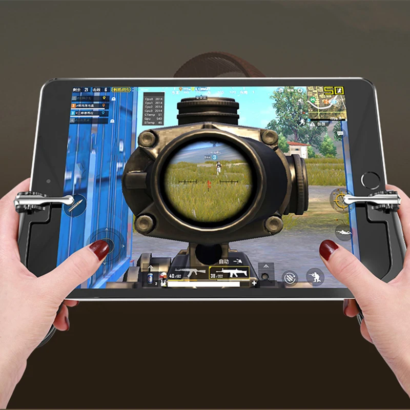 PUBG Mobie контроллер геймпад для Ipad планшет триггер огонь Кнопка Aim ключ мобильные игры Ручка L1R1 джойстик для шутеров