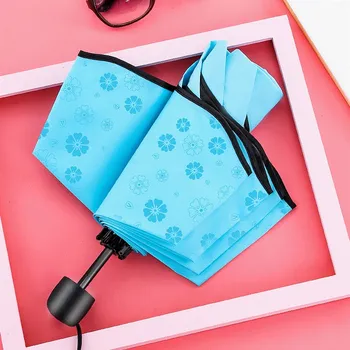 

Umbrella Rain Women Flower Creative Colour Changing Multi-function Magic Dome Parasol Sun/Rain Folding for Women Anti-UV W