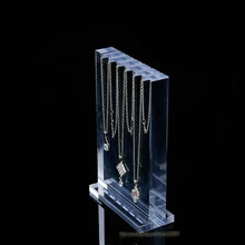 Высокое качество, толщина прозрачного акрилового ожерелья, стенд для демонтажа, вертикальное ожерелье, держатель, подвеска, демонстрационная стойка, витрина для браслета