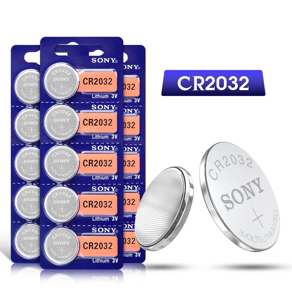 SONY 1-50 шт. CR2032 3 в Литиевые кнопочные батареи BR2032 DL2032 ECR2032 CR 2032 Одиночная батарея для