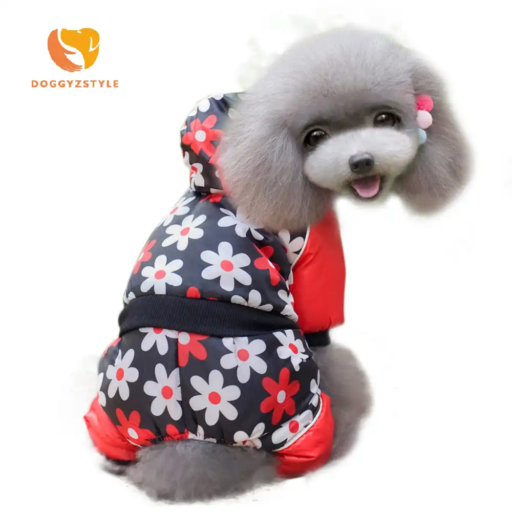 Mascota perro ropa caliente Suéter Vestido de suministros para mascotas Perro Pequeño Abrigo De Invierno XS-XL
