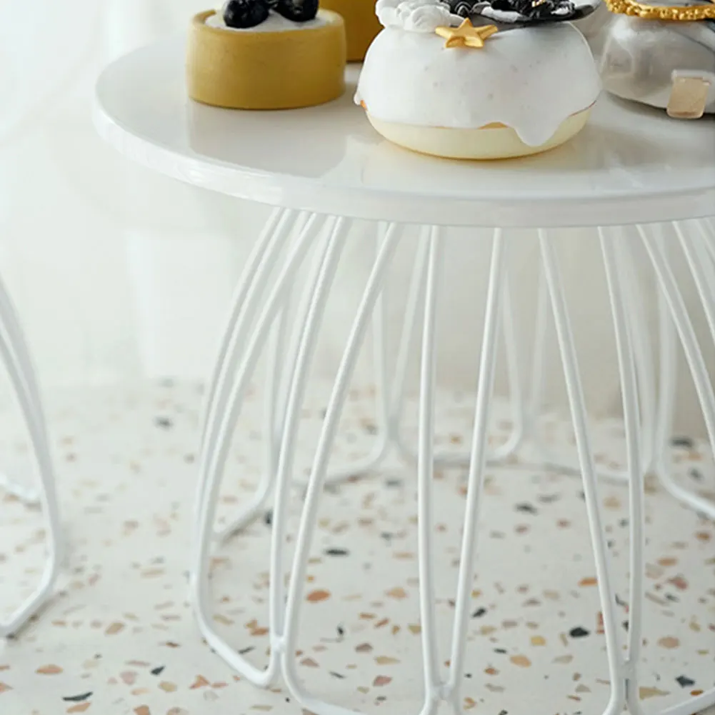 Holder Party Cake Stand Multipurpose Skirt Shape Iron Art Dessert Rack Solid Tray Corrosion Resistance Wedding Decor Table