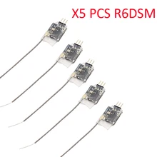 5 adet Radiolink R6DSM 2.4G 10 kanal alıcısı DSSS FHSS yayılmış spektrum için radyolink vericiler AT9 AT9S AT10 AT10II