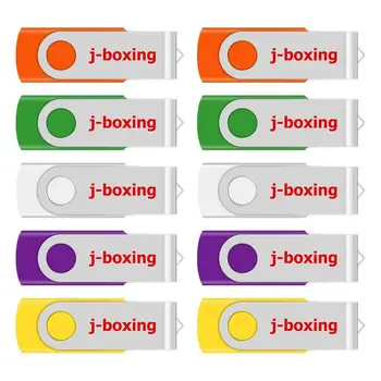 

Multicolour 10PCS 4GB USB Flash Drive Metal Rotating Enough Memory Stick Swivel Pen Drives Thumb Pen for Computer Laptop Tablet
