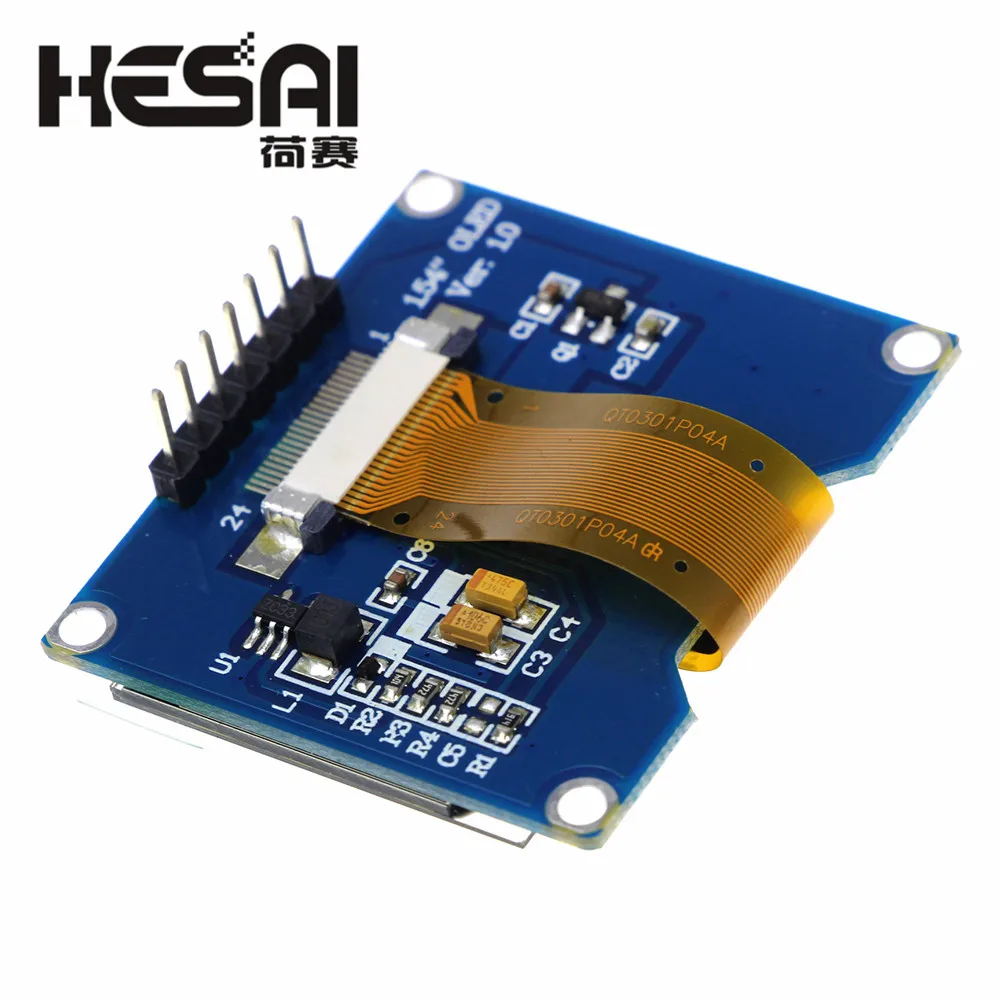 1 54 дюйма белый OLED дисплей модуль 128x64 SPI интерфейс экран плата 3 5 в UART для arduino Diy