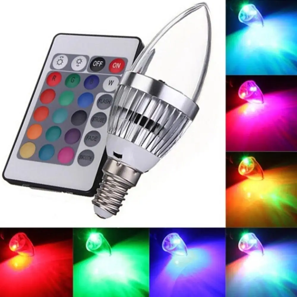 

1 PC Creative LED Candle Multicolor Lamp Simulation Color Flame Tea Light Home Wedding Birthday Decoration Drop Shipping