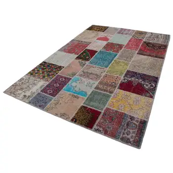 

204x302 Cm Multicolor Handmade Patchwork Rug-7x10 Ft