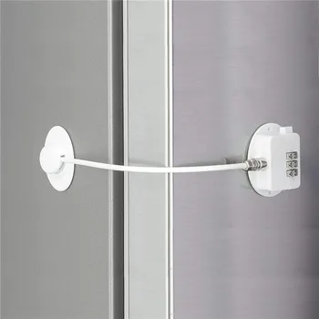 

2 pcs/lot 3 Code Fridge Refrigerator Door Lock Security Adhesive Safety Combination lock Cabinets Drawers Window Lock