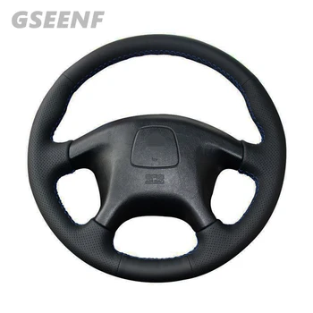 

Car Steering Wheel Cover For Mitsubishi Pajero Old Mitsubishi Pajero Sport Black Hand-stitched Comfortable Artificial Leather