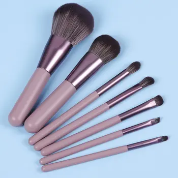 

7pcs New Products Oblique Tube Makeup Brush Set 7 Branch Portable Models Cosmetic Brush Beauty Tool Set