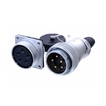 

WS40 TQ+Z Industry M40 Male Plug Solder Waterproof Connectors 5pin 50A 9pin 25A 15-31pin 15A 52pin 5A Power Connector Whorl Lock