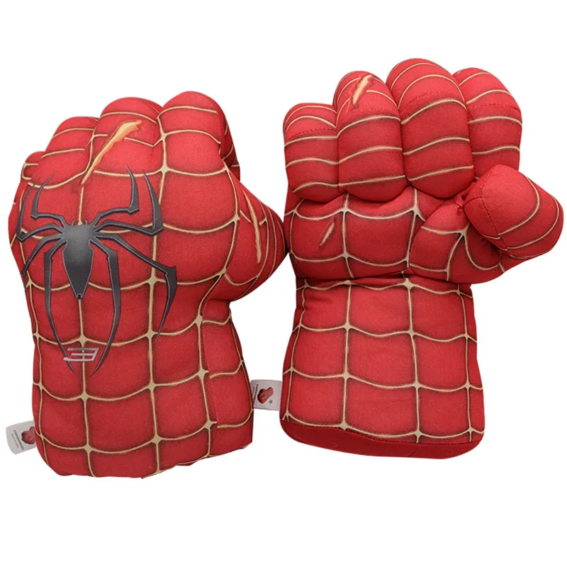 Эндгейм невероятная игрушка Халк Smash Hands паук плюшевый перчатки человек Косплей фигурка игрушки мальчики девочки дети Хэллоуин реквизит - Цвет: Spider style 1