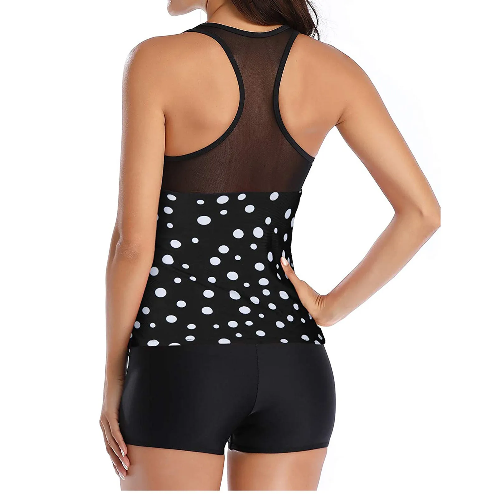 Fashion Printing Swimwear Women Tankini Swimsuit Tummy Control Top With Shorts Sexy Bathing Suit Two Piece Maillot De Bain Femme