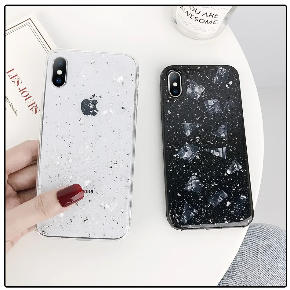 Lovebay Блестящий блестящий чехол для телефона для iPhone 11 Pro Max X XR Xs Max Мягкая Блестящая задняя крышка для iPhone 6 6s 7 8 Plus