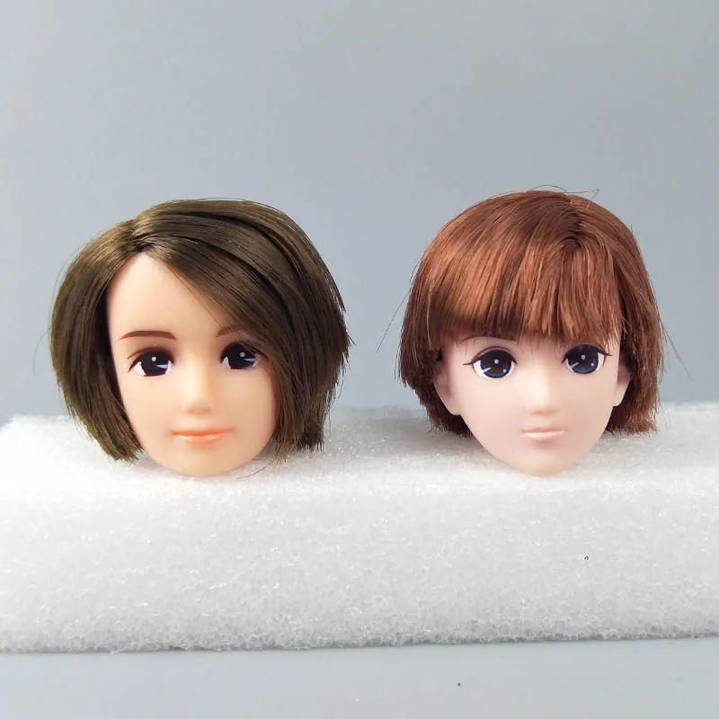 Doux de haute qualité bricolage tête de poupée pour licca doll Heads for Barbie doll 1/6 BJD À faire soi-même 