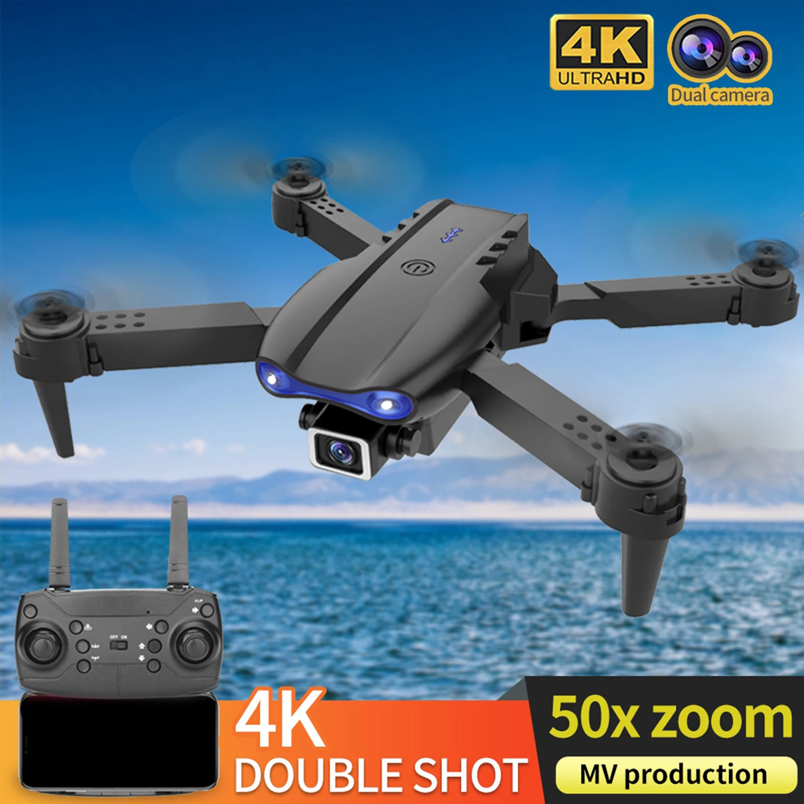 Квадрокоптер складной GPS камера 8k HD время в воздухе 20 минут 150 м | Электроника
