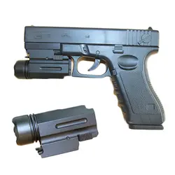 Тактический Airsoft Мини Пистолет с фонариком для Glock 17 19 18C 24 винтовка светодиодный Пистолет-горелка 20 мм рельс быстроразборный ручной фонарь