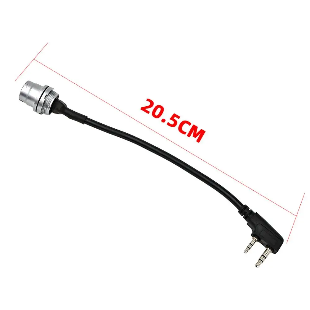 U-283/U 6 pin plug turn to kenwod socket adapter for AN/PRC 152 / PRC 148 Harris dummy radio case walkie-talkie DIY connector