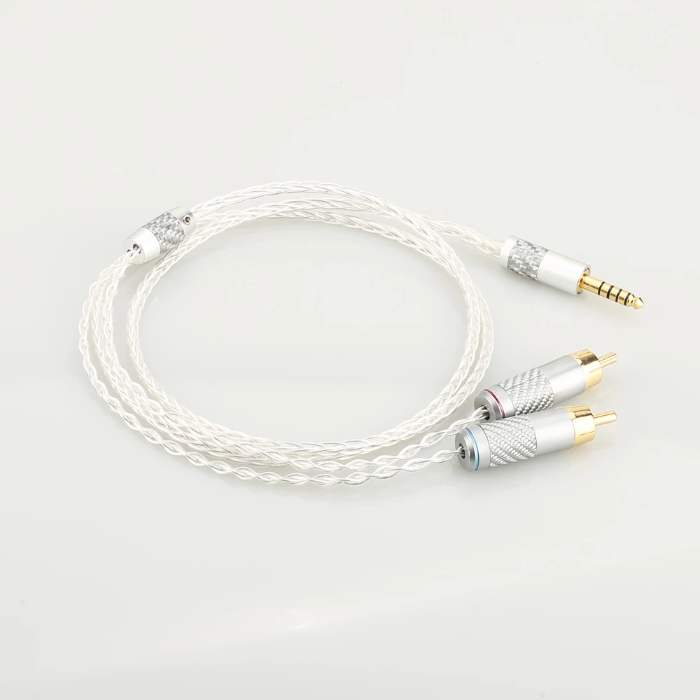 Audiocrast HIFI 4 4mm to 2 RCA Audio Cable For Sony WM1A 1Z PHA 1A 2A Z1R 4 4mm Upgrade Cable