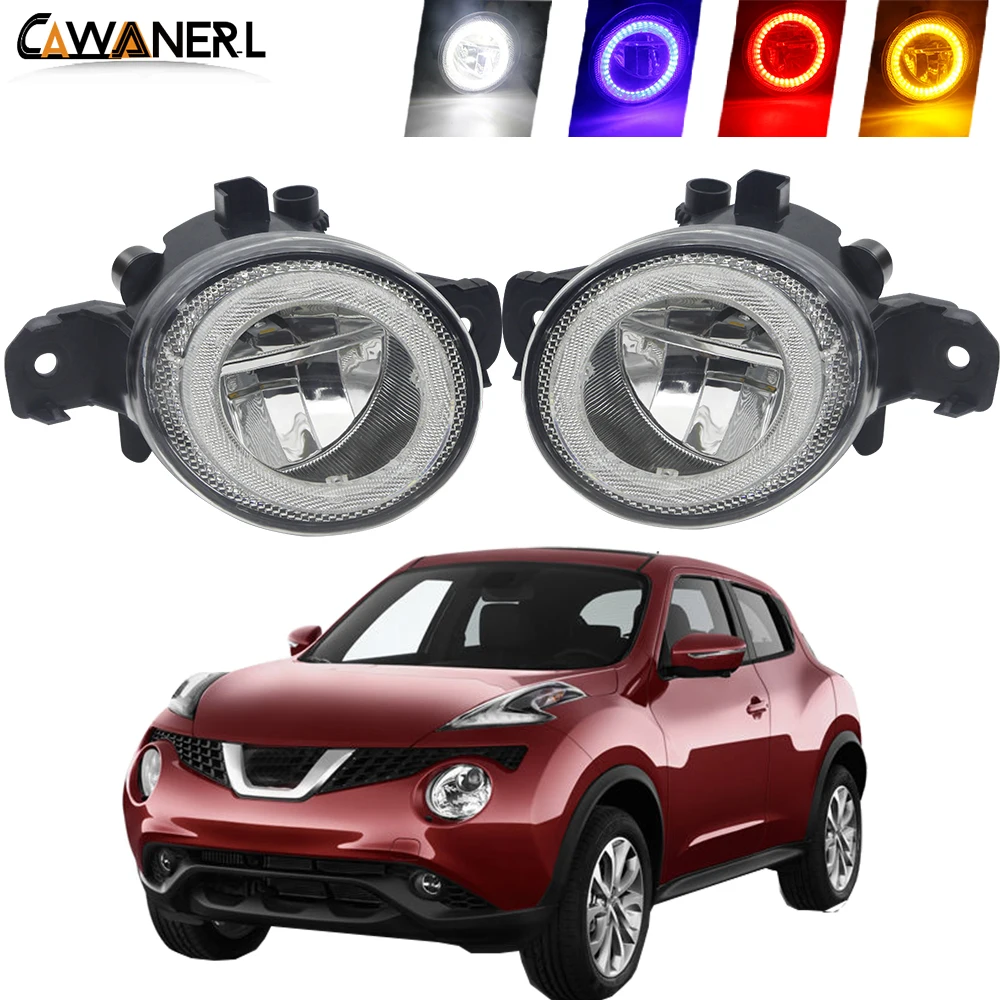 2 Pieces LED Angel Eye Fog Light For Nissan Juke 2015 2016 2017 Car Daytime Running Lamp H11 4000LM 12V | Автомобили и мотоциклы