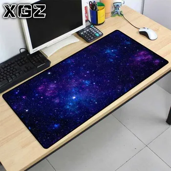 

XGZ Gaming Mouse Pad Landscape Starry Sky Pattern Wireless Charging Mouse Pad Computer Notebook Office Game Accessories Desk Mat