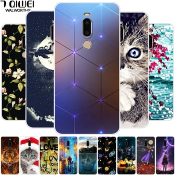 

5.7'' For Meizu M8 Case Cover Soft TPU Cute Silicone Phone Case For Meizu M8 Case M 8 8M Para for MeizuM8 Night Pattern Coque