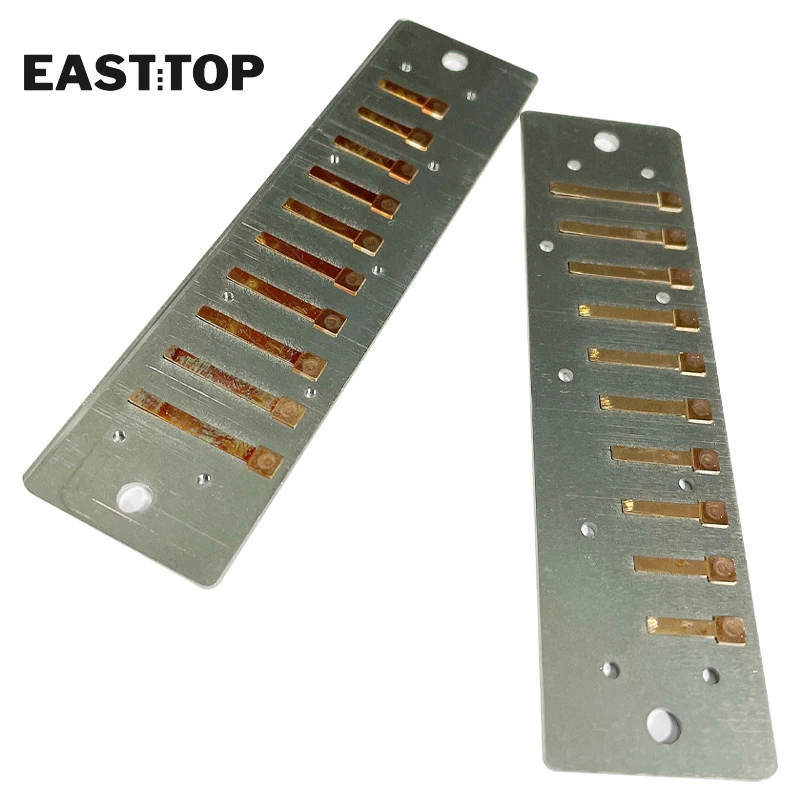 EASTTOP T008 Reedplates With Screw For 10 Holes Harmonica Mouth Organ Blues Harp Musical Instruments Harmonica Accessories