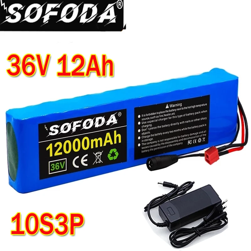 36V 10S3P 12Ah 600watt lithium-ion battery pack for Xiaomi mijia m365 pro ebike bicycle scooter with 20A BMS+Charger | Электроника