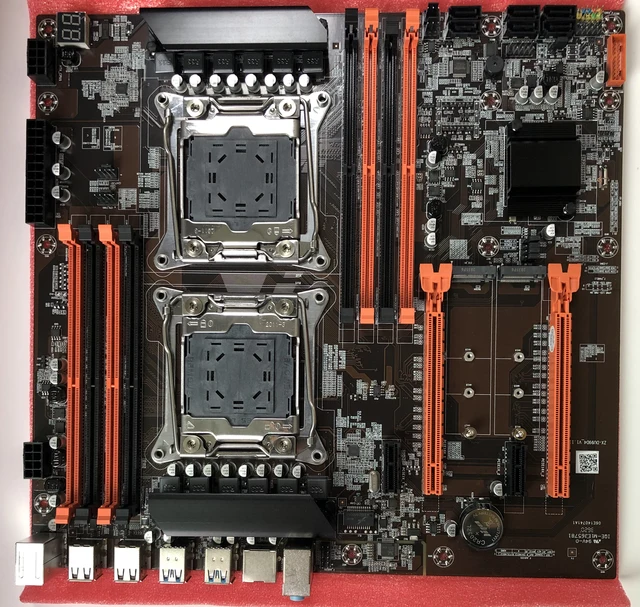 Atermiter X99 Dual CPU Motherboard LGA 2011 v3 E-ATX USB3.0 SATA3 With Dual Xeon Processor With Dual M.2 Slot 8 DIMM DDR4 2011-3 5