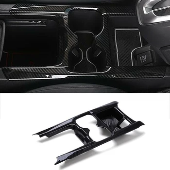 

Carbon Fiber ABS Central Control Water Cup Holder Frame Cover Trim for Honda CR-V CRV 2017-2019 Car Styling