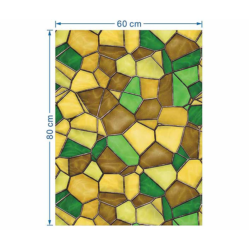 Retro Style Church Painting Art Static Cling Frosted Stained Glass Film Room Bathroom Privacy Window Stickers