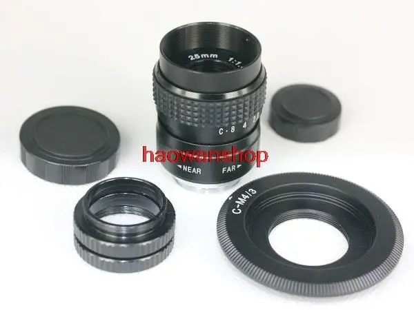 25 мм F1.4 CC TV C mount Movie Lens + c m43 adapter для GH3 GF5 GX1 G3 GH2 GF2 G10|Объективы фотоаппаратов| |
