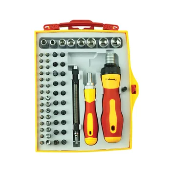 

62Pcs Multifunctional Bits Precision Hand Tool Security Ratchet Screwdriver Set