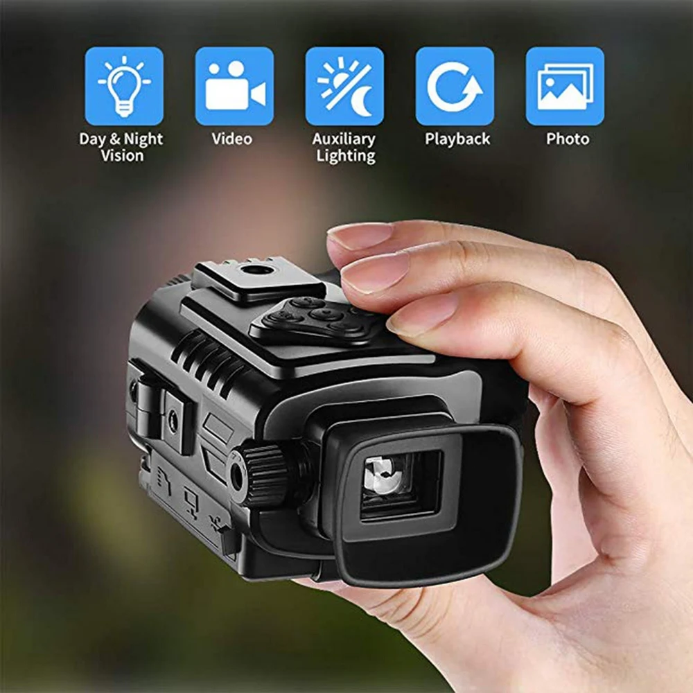

5X Zoom Monocular Night Vision Infrared Night-Vision Camera Digital Infrared Camera Day & Night Hunting Viewer Camcorder Device