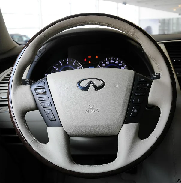 Сделай Сам сшитая вручную замшевая кожа искусственная для Infiniti Q70L QX50 Q60 M25L QX56