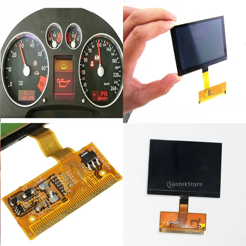 LCD Display for Audi A3 A4 A6 S4 B5 VW Volkswagen Display Instrument Cluster Replacement