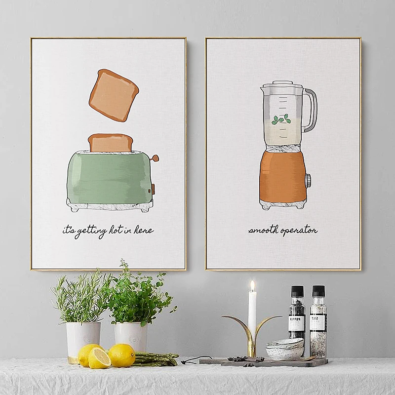 Nordic-Canvas-Painting-Kitchen-Paintings-Cafe-Decor-Poster-Restaurant-Pictures-Cartoon-Posters-and-Prints-Room-Decor