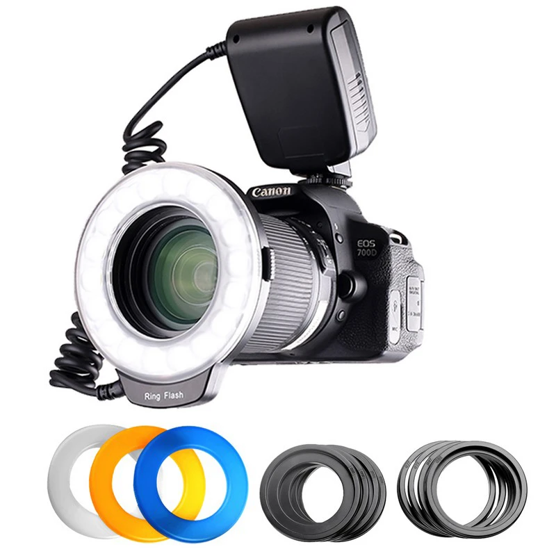 BAODELI блогер Anualar Led Макросъемка Anillo кольцо вспышка света Hinglight для камеры Dslr Canon Pentax Nikon sony Olympus