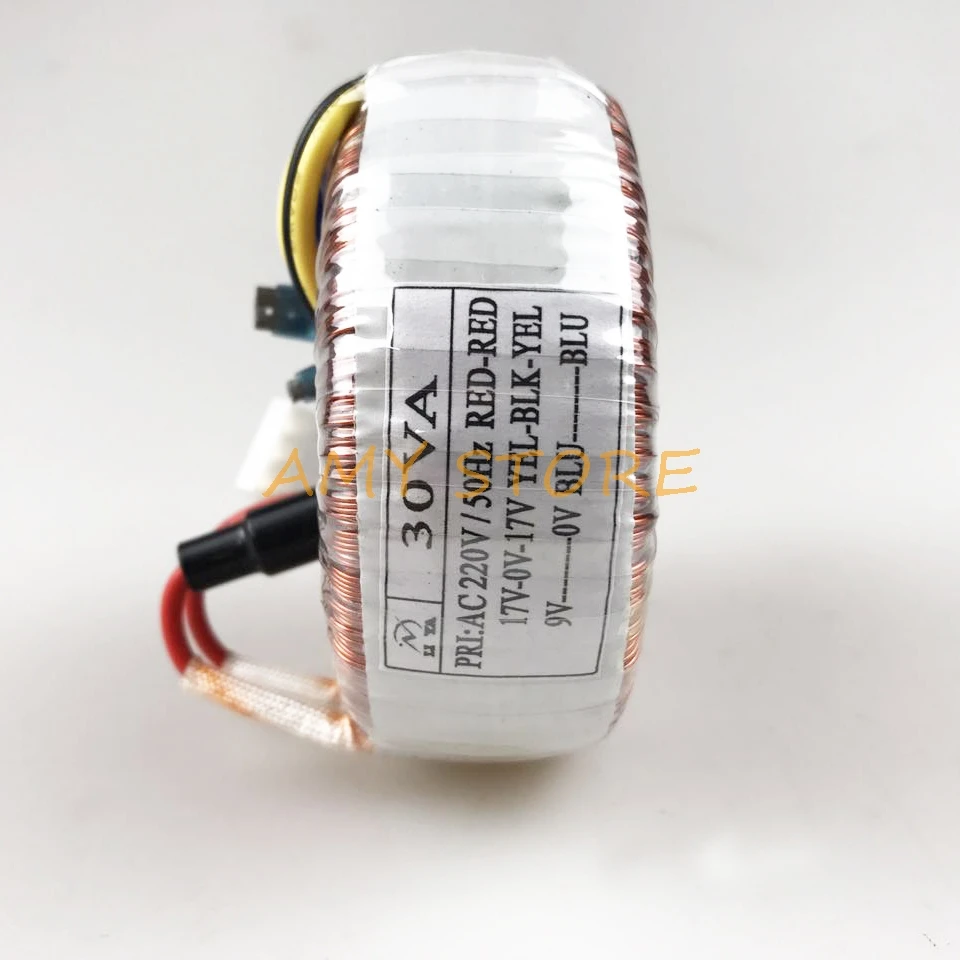 토로이달 변압기 출력 앰프 오디오 X-5 프리앰프, 30W, 30VA, 220V, 50Hz 입력, 17V-0-17V, 9V