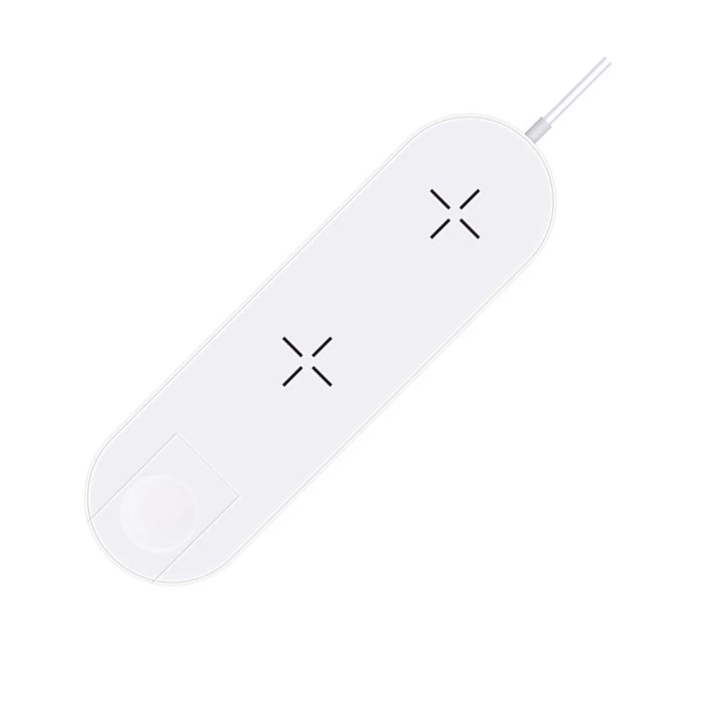 10 Вт быстрая Беспроводная Полная нагрузка 3 в 1 Зарядная площадка для Airpods Apple Watch 4 3 2 1 Qi Беспроводное зарядное устройство для Iphone X Xs Max Xr 8