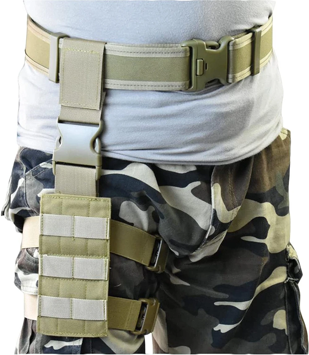 Tactical Drop Leg Panel with Molle Attachment for Gun Holsters and Mag Pouches