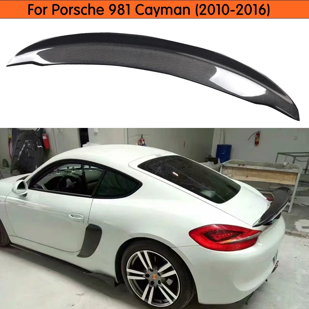 Задний багажник спойлер крыло для утки мини спойлер сплиттер для Porsche Cayman 981 2010 2011 2012
