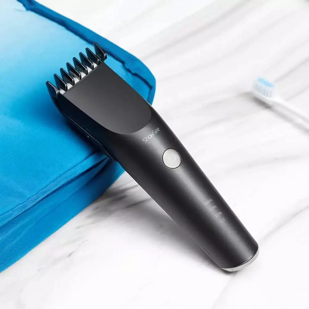 

Xiaomi Showsee Hair Clipper Professional Electric Trimmer Washable Rechargeable Men Strong Power Steel Cutter Head