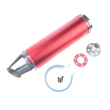 

Wotefusi Motorcycle 88*300MM Modified Muffler ExhauPipe 150CC Racing Universal Red