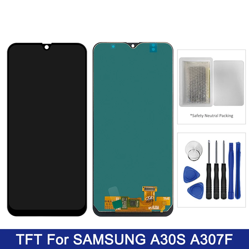 ЖК-дисплей для Samsung Galaxy A30S дисплей с сенсорным экраном и дигитайзером в сборе TFT на